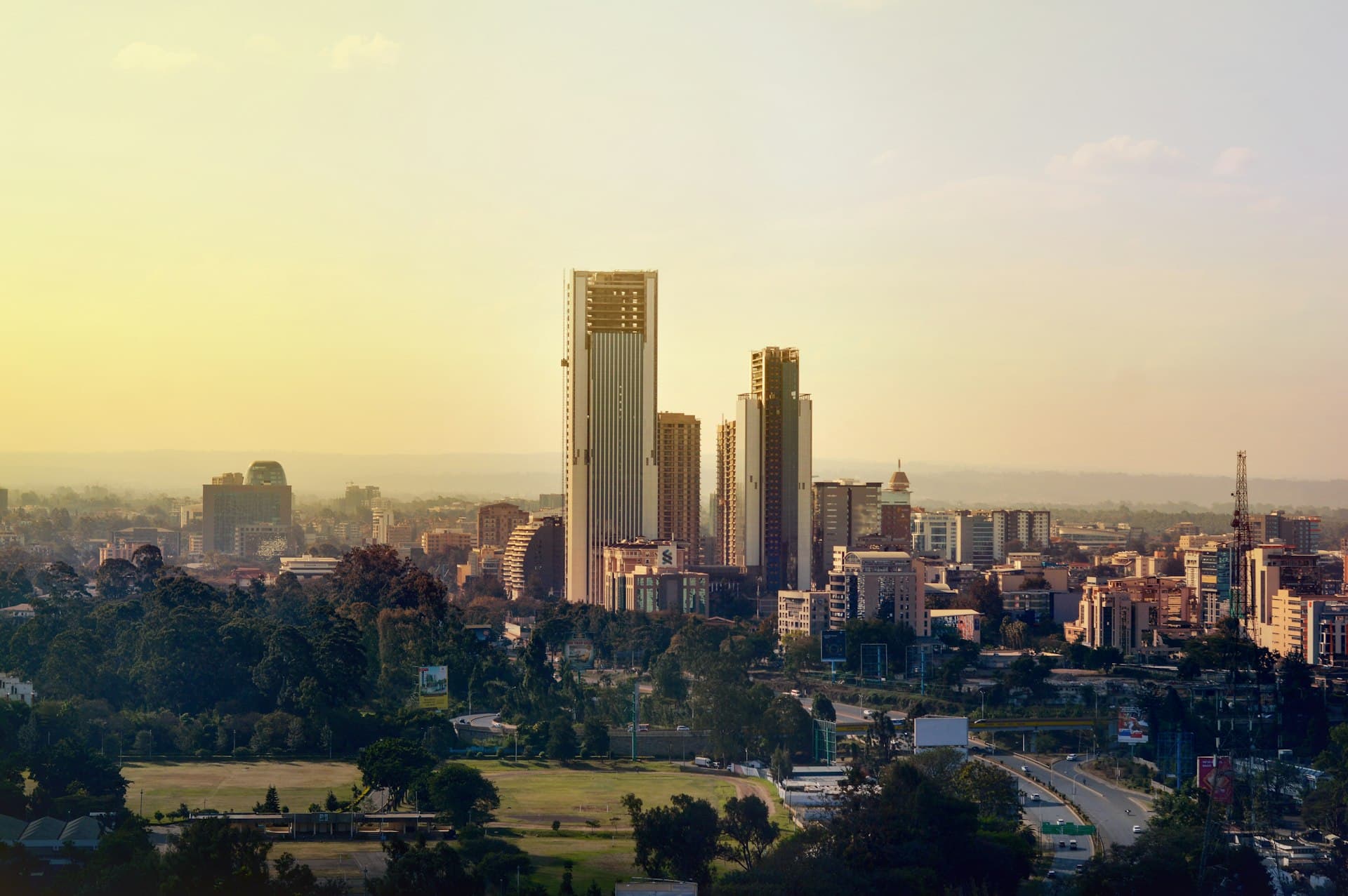 African cityscape